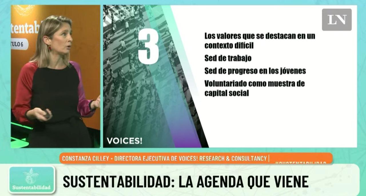 Constanza Cilley en Eventos La Nación: Sustentabilidad